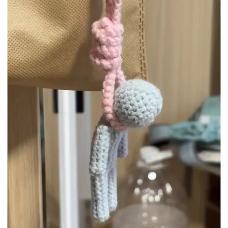 【喵喵】上吊小人搞笑挂件钩织材料包手工diy打工牛马人编织搞怪