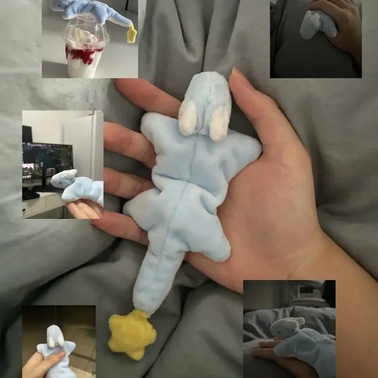 【皮卡】免裁剪 小梦龙玩偶手工diy毛绒材料包手工安抚驾车个人用品