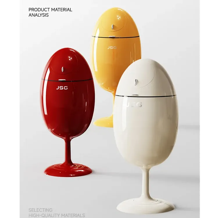 星优恐龙蛋垃圾桶高档轻奢厨房客厅落地摆件带盖收纳桶设计感