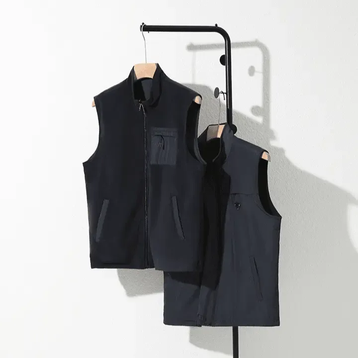 【意式轻奢】男士秋冬户外双面穿奥利绒商务休闲立领马