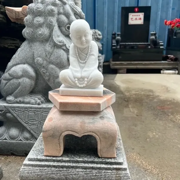 乐观沙弥禅意风格茶室庭院空间造景摆件