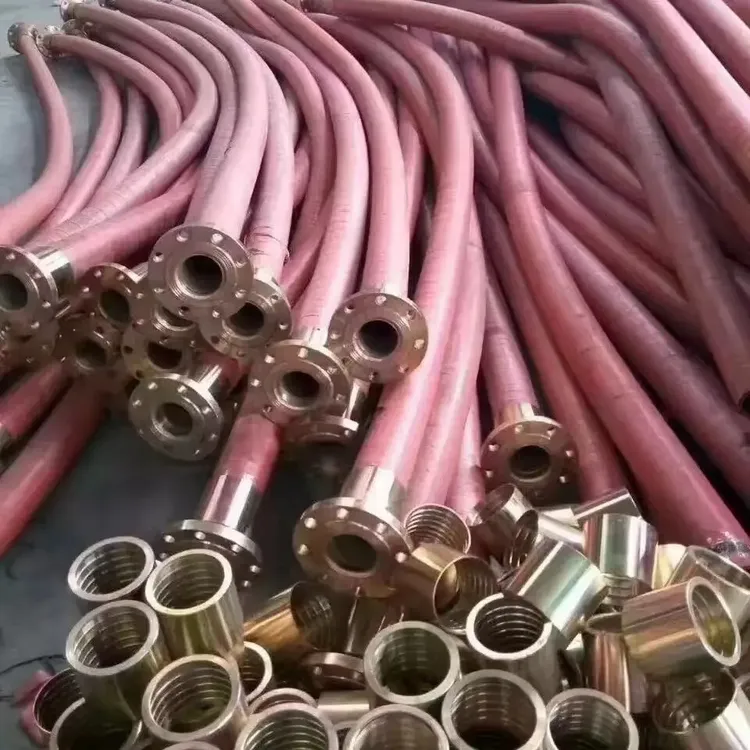 大口径法兰吸排输水管钢丝编织橡胶管高压胶管总成疏浚胶管泥浆管