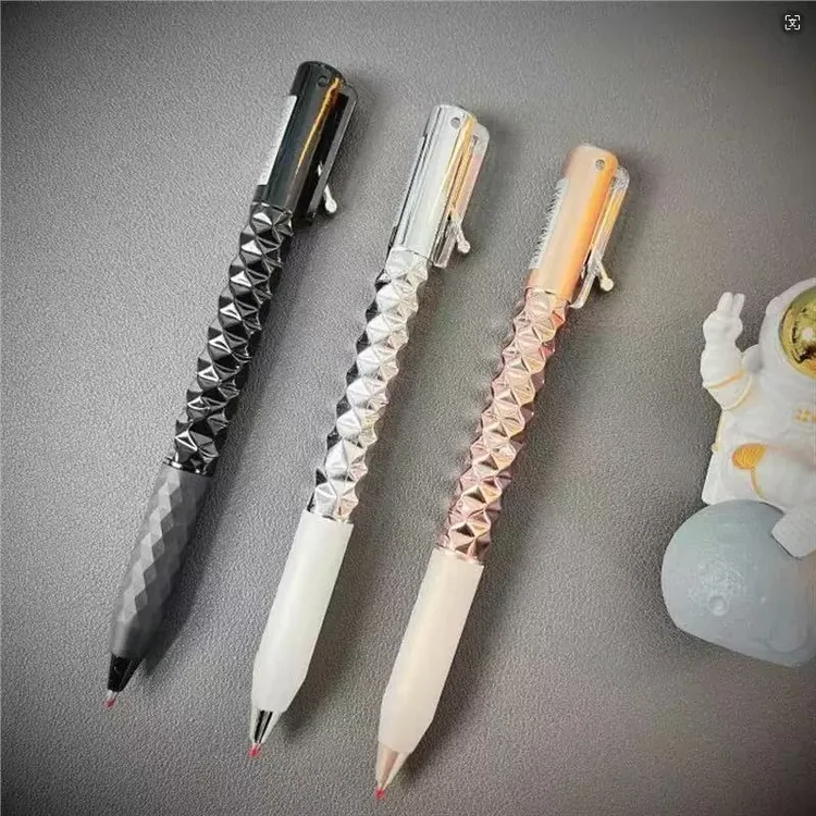 解压几何变形笔速干小众高颜值摆件中性笔几何变形解压笔镭射波纹
