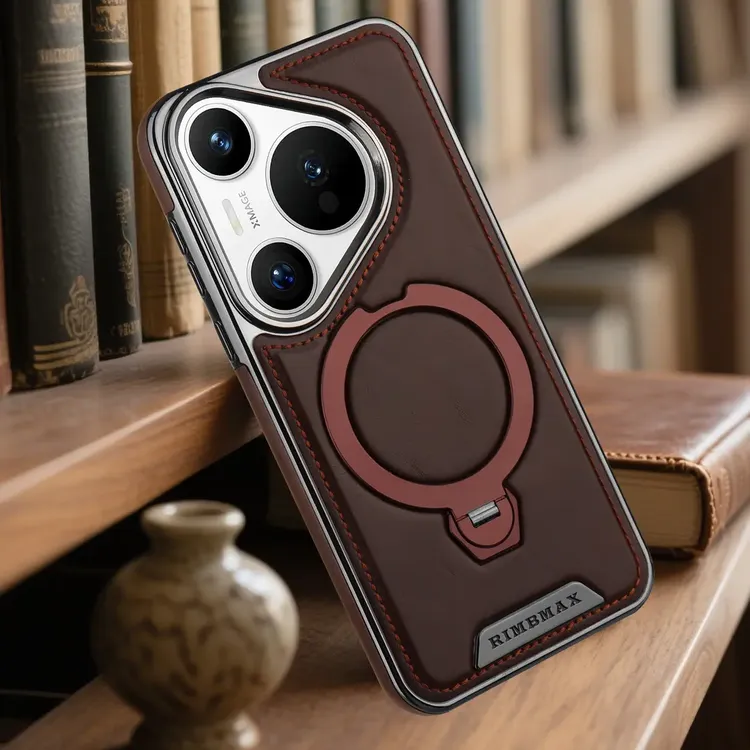 适用Pura70Pro手机壳pro+磁吸旋转支架70Ultra商务保护壳