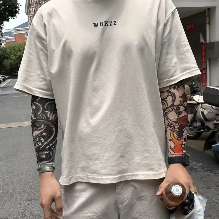 【泡泡空间】高颜值仿真超薄无痕防晒冰袖男女款花臂纹身袖套