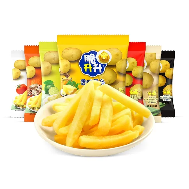 【晁然】脆升升香脆鲜切薯条蜂蜜黄油味20g*20包零食休闲礼包