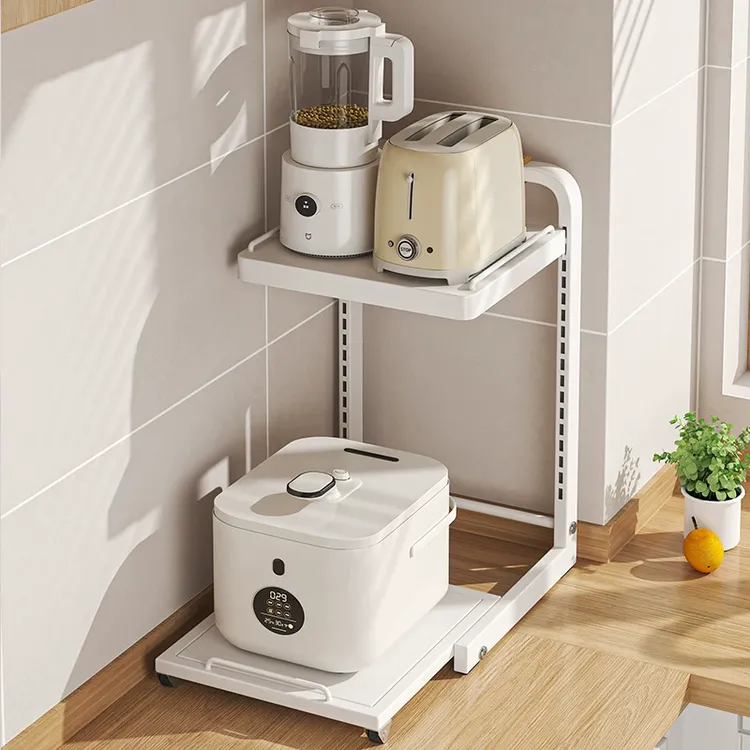 电饭煲置物架厨房多功能台面小烤箱家用桌面小家电分层收纳支架子