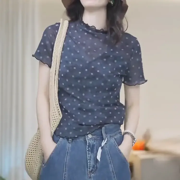 薄款防晒罩衫大码短袖t恤女胖mm显瘦款洋气遮肉微胖显瘦上衣打底