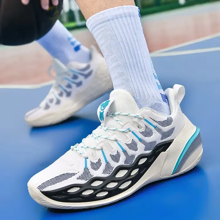 MEIKE/美克高品质夜光版网面实战篮球鞋