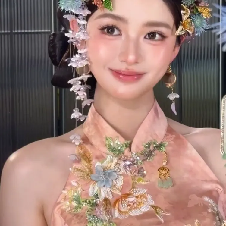 合金婚庆饰品 好柿|796高级感小众新中式新娘发饰