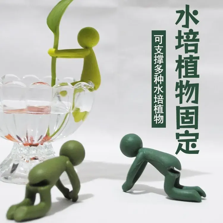 水培植物生长伴侣扶正扶枝办公桌装饰龟背竹园艺固定造型防倒伏叶