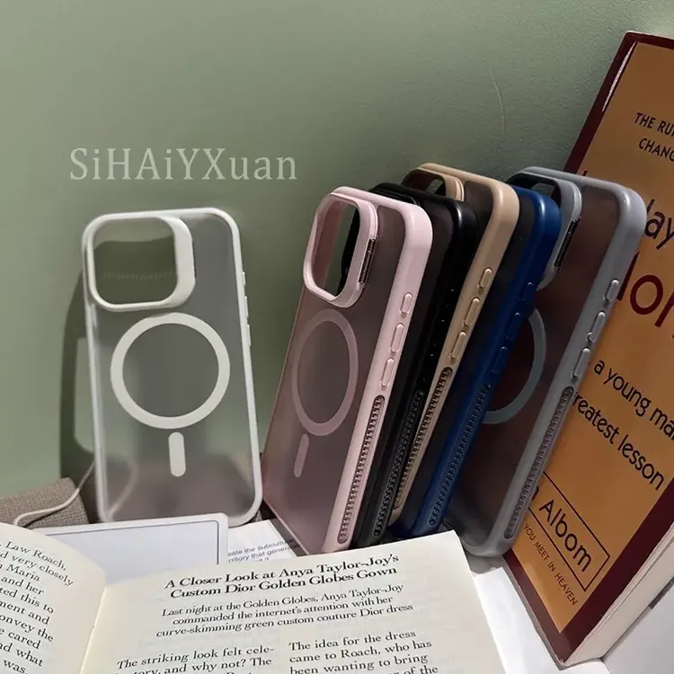 高档一体式AI触控键散热边支架磁吸适用苹果16promax手机壳16/pro