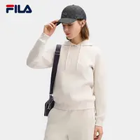 女子【舒适连帽卫衣】2025春休闲针织长袖上衣F11W513210F