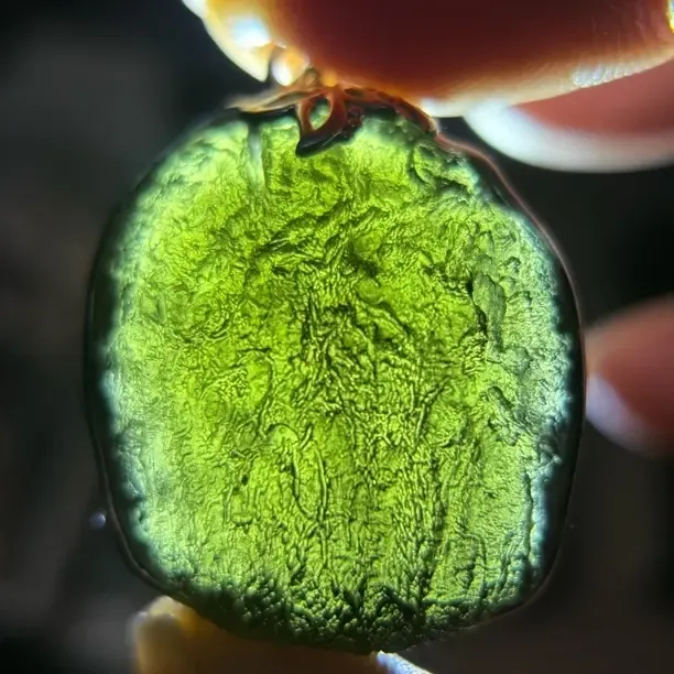 银玻璃吊坠 绿色绿饰品非金属天然捷克玻璃精品原石手工镶嵌挂件