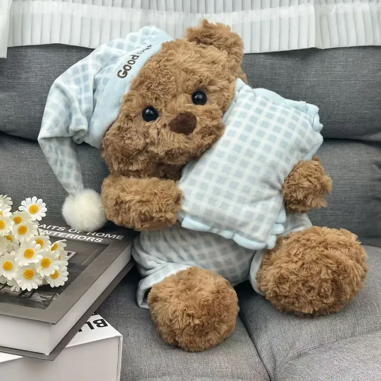 小熊战士陪睡晚安玩偶礼物睡衣小熊女生安抚玩偶礼物