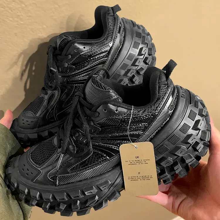 高品质~2025新款巴黎轮胎鞋男榴莲厚底莆田爆款运动老爹鞋女