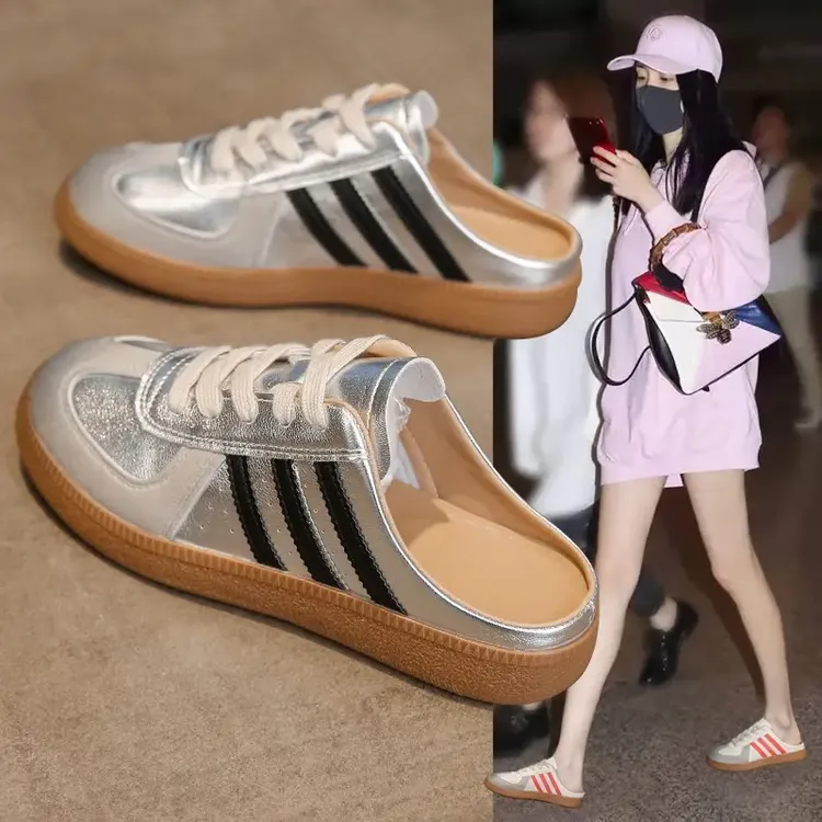 达芙妮鞋柜2025爆款德训包头拖鞋女夏外穿复古厚底一脚蹬懒人鞋