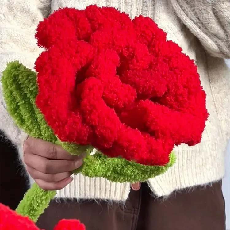 扭扭棒毛绒巨型玫瑰材料包手工diy实用生日情人节礼物女生创意Dx