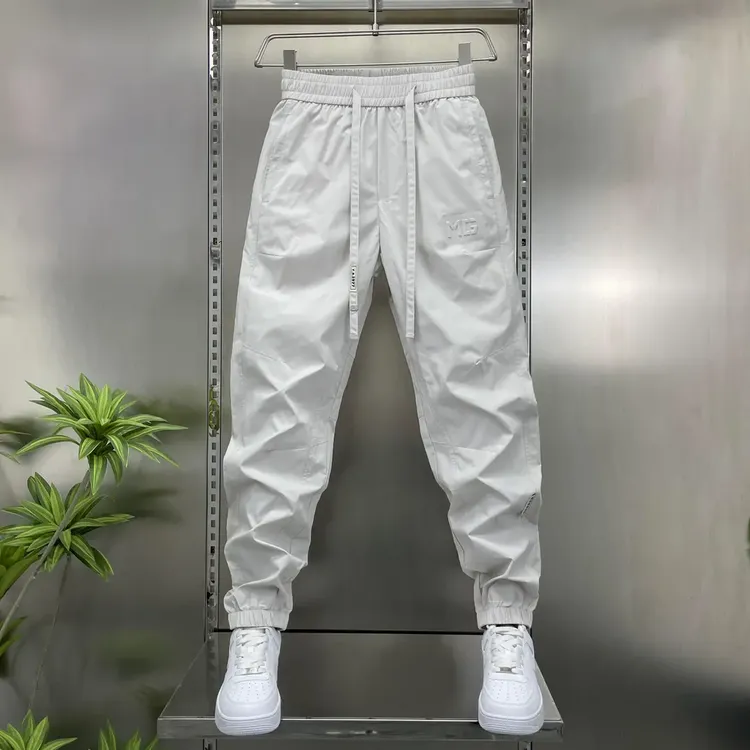 春秋男士裤子高档常规透气轻奢帅气男装高级感衣服高弹休闲束脚裤