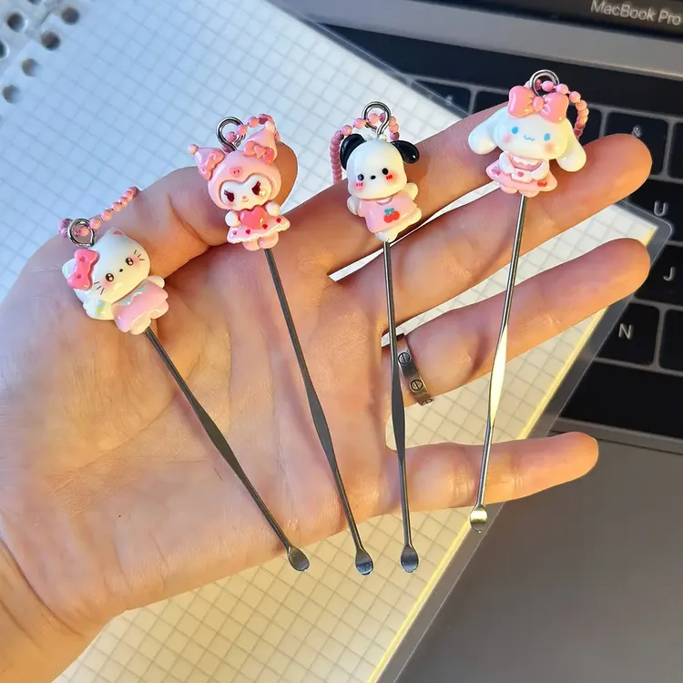卡通掏耳勺专业不锈钢掏耳朵耳挖耳屎采耳工具耳扒单个儿童挖耳勺