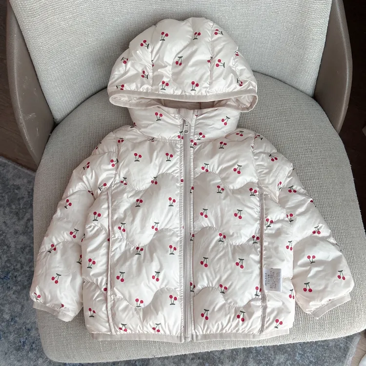 【三防印花双面穿棉服 】童装轻薄小童衣服宝宝棉袄秋冬儿童外套