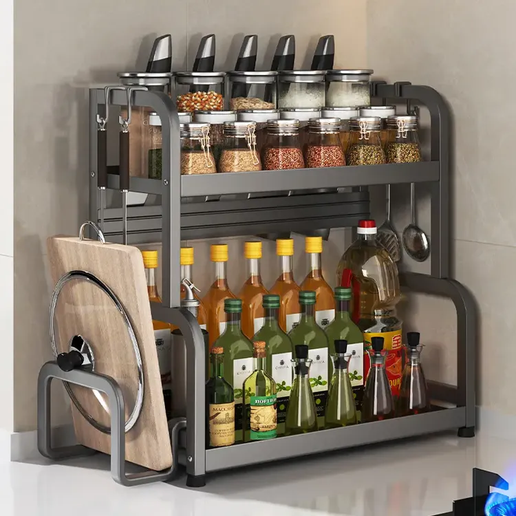 厨房置物架台面多功能调料架用品刀架筷子家用大全收纳多层免打孔