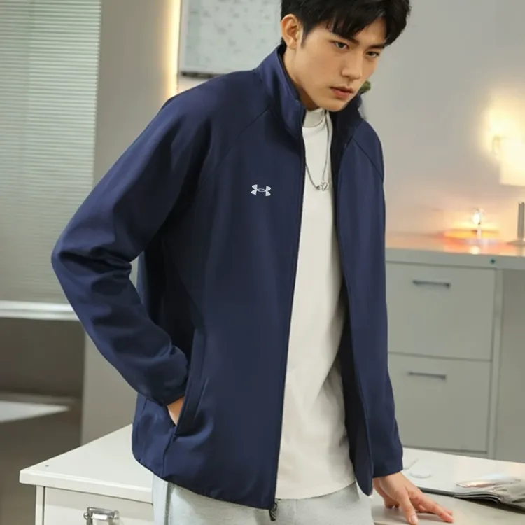 Under Armour/安德玛25春运动针织立领夹克男装女装跑步保暖外套