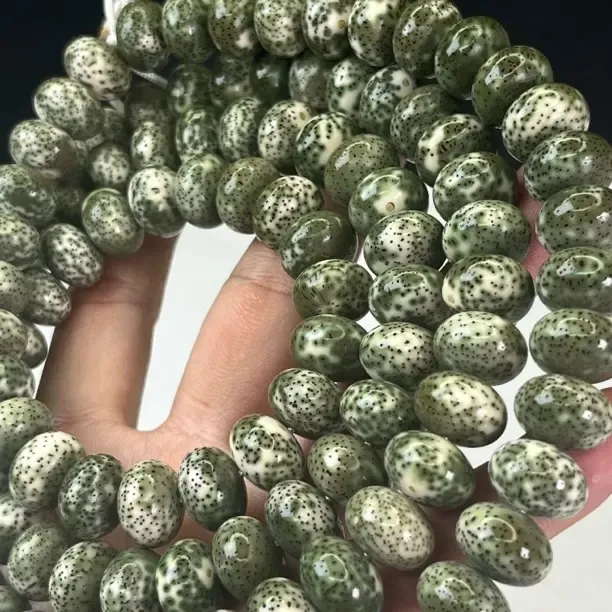 原生态大尺寸算盘珠脖挂海南籽油性足