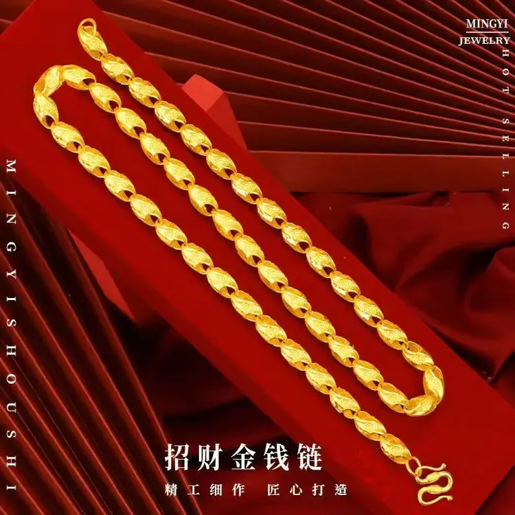 合金项链 【孟加拉赤金】麦穗项链时尚经典精美大气百搭精致不掉色