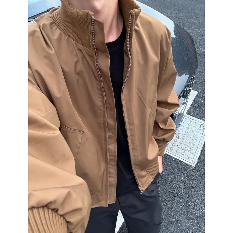 军绿色cleanfit短款机能飞行夹克男秋季硬汉风潮牌高级感立领外套