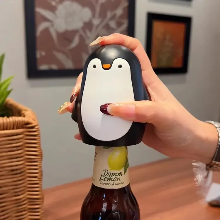 企鹅按压式开瓶器创意开盖神器家用啤酒瓶起子啤酒饮料起瓶器便携