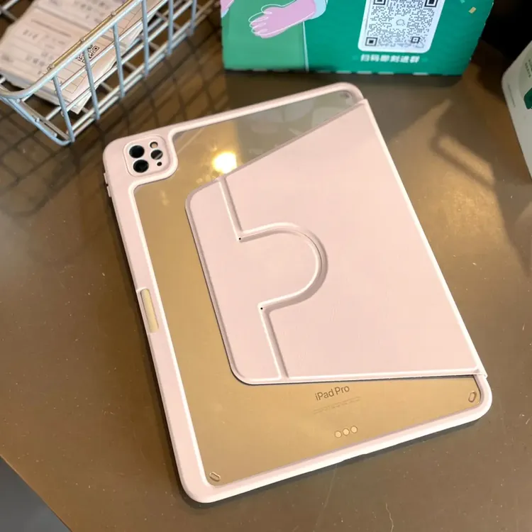 轻奢360旋转亚克力2024新款适用iPadAir6保护套Pro11防摔10.2防弯