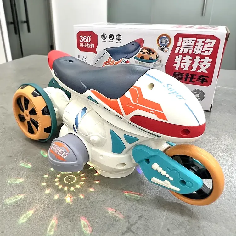 电动炫酷特技漂移摩托车儿童玩具车男孩子3周岁益智力2小孩子礼物
