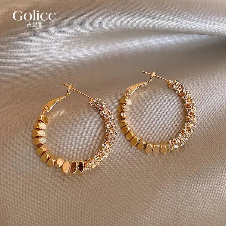 钛钢耳饰 碎银子独特圈圈耳环秋冬小众轻奢设计气质时尚设计感