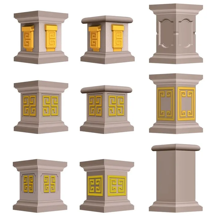 方墩模具罗马柱别墅大门柱墩欧式阳台栏杆柱子水泥四方形柱脚模板