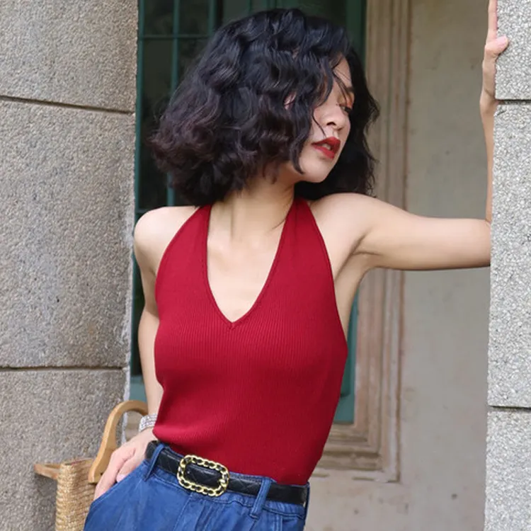 春夏季新款无袖吊带女背心打底内搭外穿性感网红时尚修身显瘦百搭