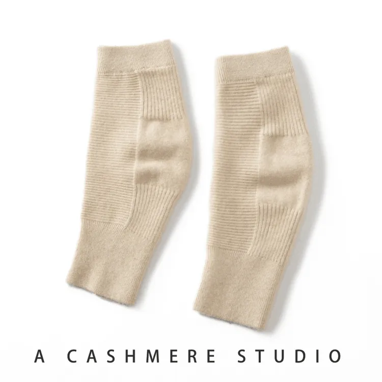针织纯山羊绒长款护膝膝盖关节防寒保暖秋冬季护腿套老寒腿运动膝
