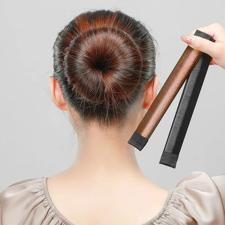 丸子头韩版懒人盘发器花苞头成人编造型固定器蓬松编发器卷发发夹