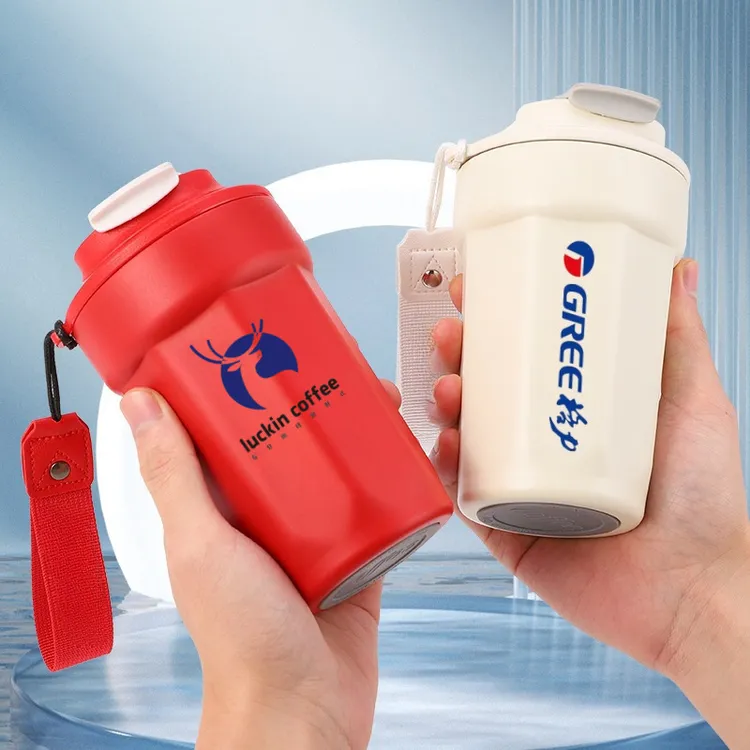 八角咖啡杯学生保温杯可口可乐蜜雪冰城316不锈钢保温杯可定 制