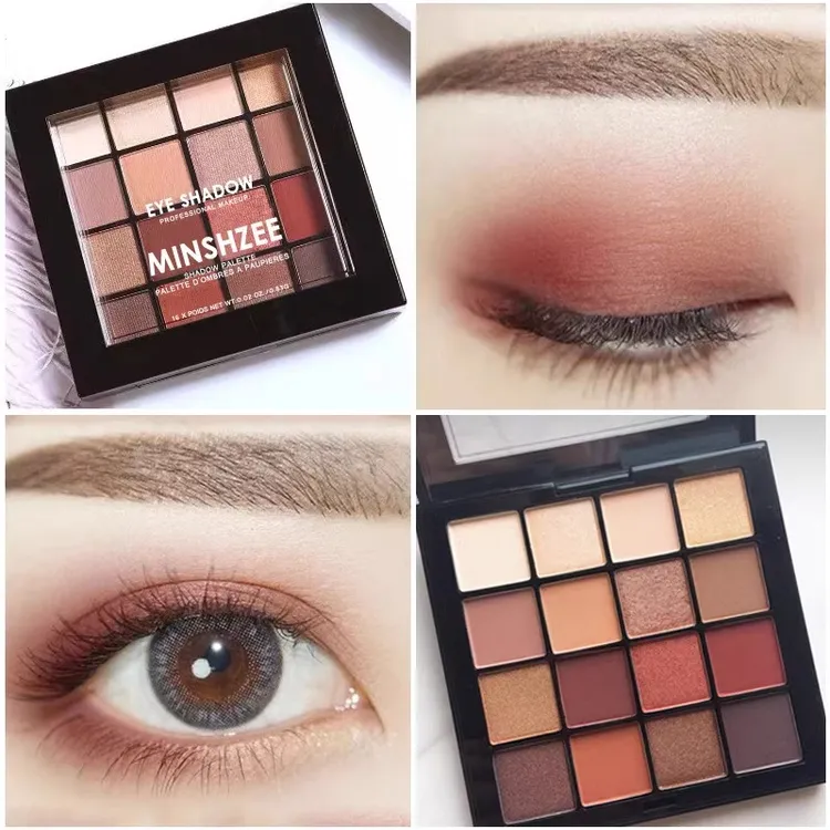 网红爆款大地色眼影多效新手蓝色珠光哑光眼影盘多色化妆官方正品