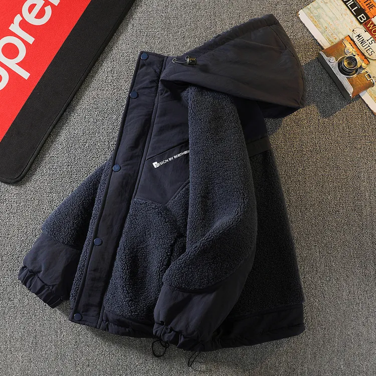 儿童装男童冬装夹棉外套2025新款中大童秋冬款男孩冬季加厚毛毛衣