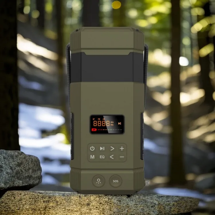 WEKECY太阳能手摇发电收音蓝牙音箱露营户外照明营地灯充电帐篷灯