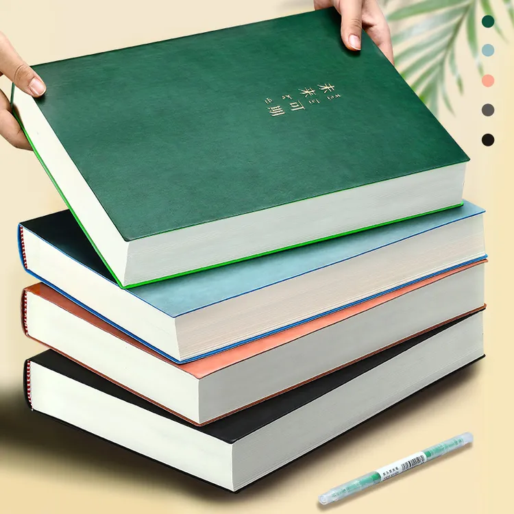 【加大加厚416页】A5/B5/A4超厚笔记本子简约双面办公商务记事本商品图
