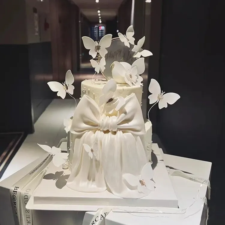 双层悬浮许愿池女神闺蜜生日蛋糕抖音团购同城免费配送上门