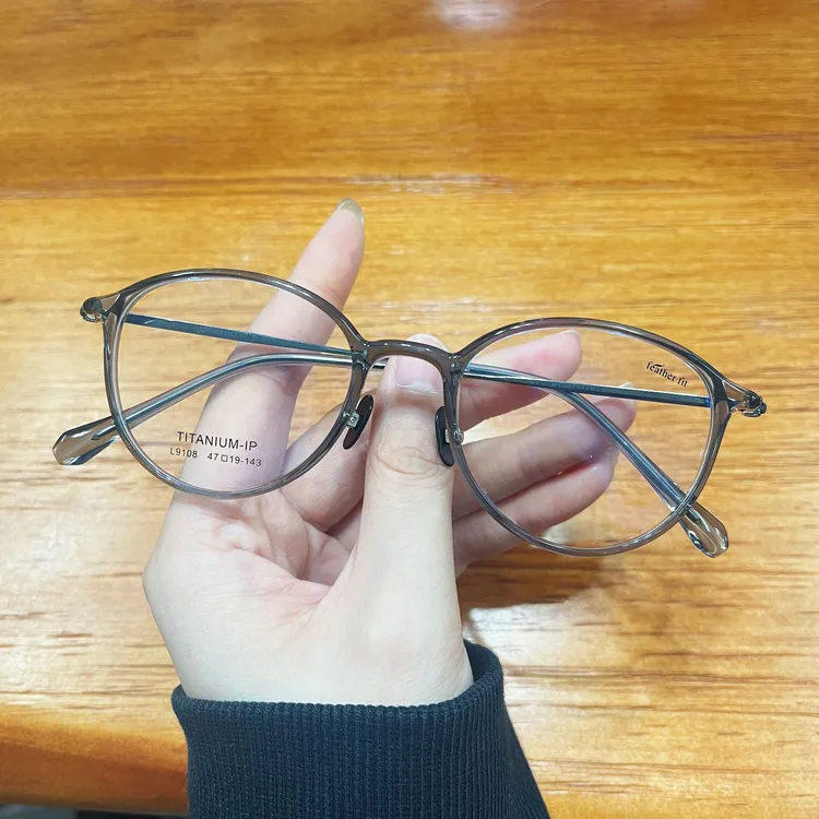 34号m9108眼镜韩版超轻百搭防辐射潮流圆形学生圆框百搭近视小框商品图