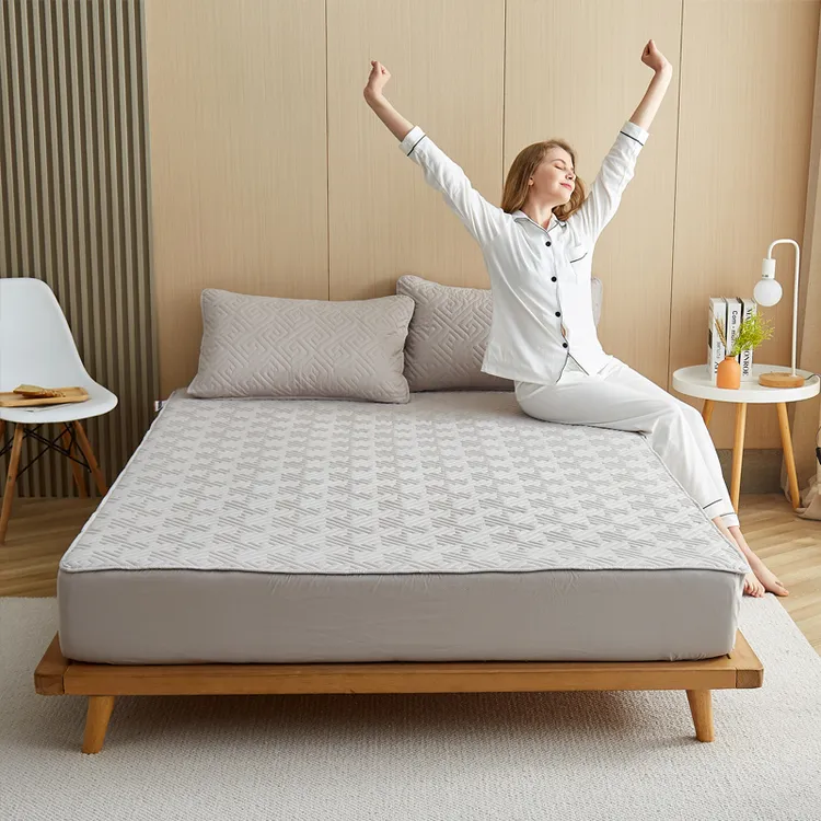 （加高款）洁丽雅床笠四季款夹棉床笠隔脏床垫保护套防跑床垫纯色