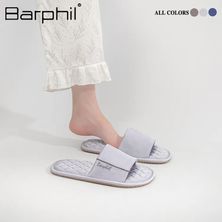 Barphil居家拖鞋女室内家居2025夏季新款纯色防滑静音凉拖鞋软底