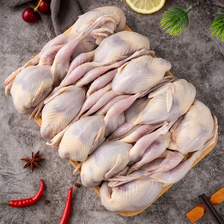 鹌鹑肉新鲜现杀冷冻非乳鸽子肉烧烤鹌鹑生鲜半成品鹌鹑鸟商用20只