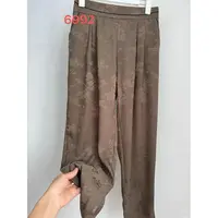 6992-21新款提花显瘦小脚裤