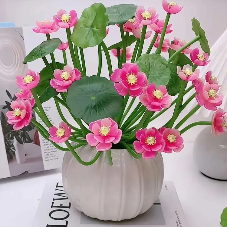 【材料+送防摔花瓶】仿玉款贵妃荷花 手工DIY材料包